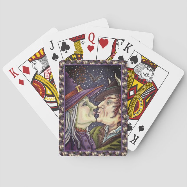 NIE ZU ALT FÜR ROMANCE, WITCH & WARLOCK IN LIEBE SPIELKARTEN (Rückseite)