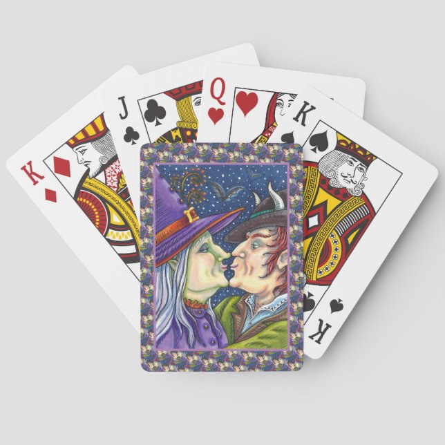 NIE ZU ALT FÜR ROMANCE, WITCH & WARLOCK IN LIEBE SPIELKARTEN (Rückseite)