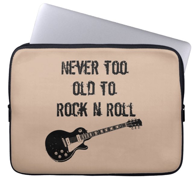 Nie zu alt zur Rock'n'Rollmusik Laptopschutzhülle (Vorderseite)