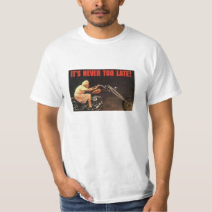 NIE ZU SPÄT - Oma, die Harley Motorrad reitet T-Shirt
