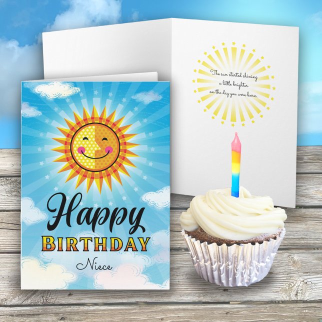 Niece Birthday Niedlich Sun Card Karte (Von Creator hochgeladen)