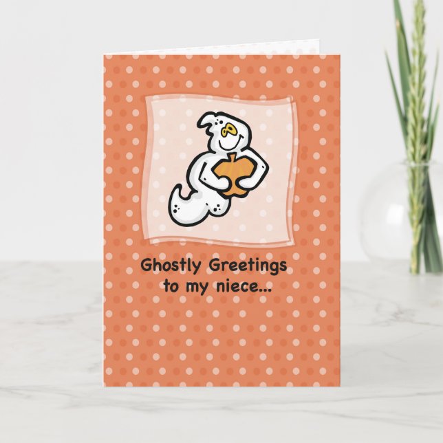 Niece, ghoful Greetings Karte (Vorderseite)