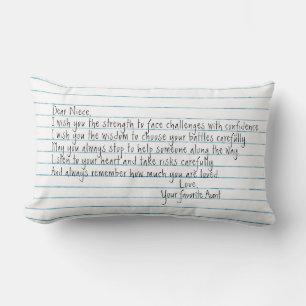 Niece Quote für Notebook-Papier Lendenkissen