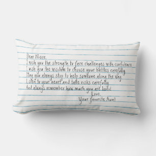 Niece Quote für Notebook-Papier Lendenkissen