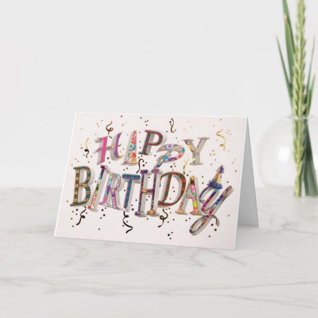 "NIÈCE SPÉCIALE" SUR VOTRE CARTE D'ANNIVERSAIRE (Devant)