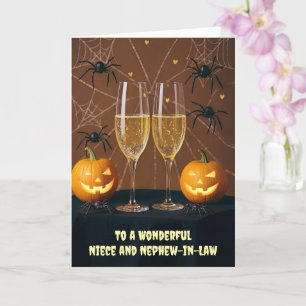 Niece und Nephew im Gesetz glücklich Halloween Nie Karte