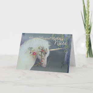 Niece Unicorn Carte Anniversaire Magique Anniversa