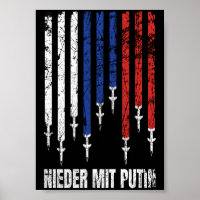 Nieder mit Putin Antikrieg Frieden Ukraine