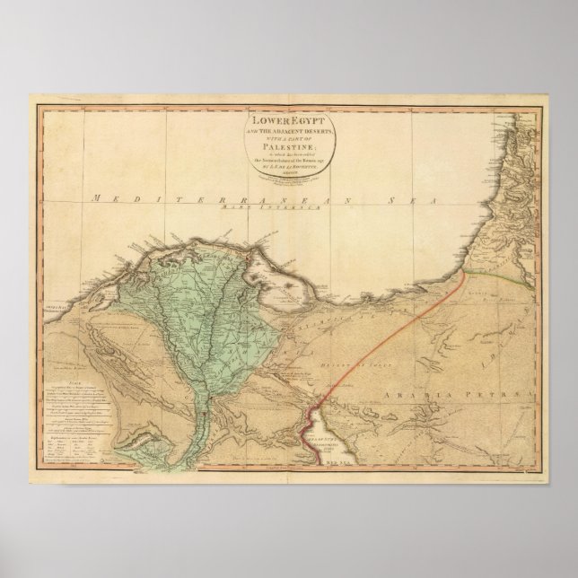 Niederägypten, Palästina Poster (Vorne)