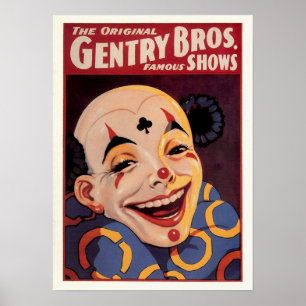 Niederer Adel Bros. Vintager Zirkus Poster