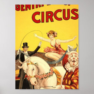 Niederer Adel Bros. Zirkus Fräulein Louise Hilton Poster