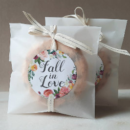 Niedergang der Liebe Rustikale Hochzeit der Blüten Runder Aufkleber