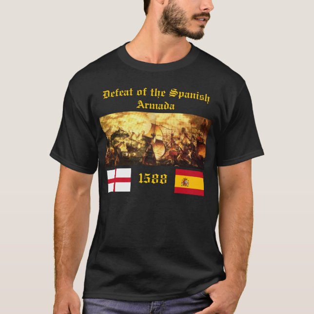 Niederlage der spanischen Armada T-Shirt (Vorderseite)