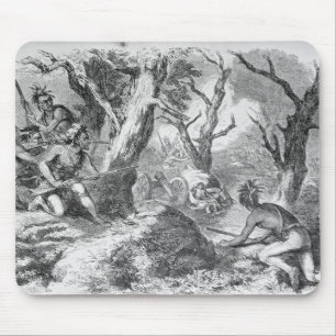Niederlage von General Braddock Mousepad