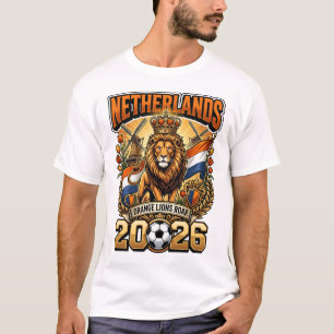 Niederlande 2026 Personalisiertes Fußball-Fan-T-Sh T-Shirt
