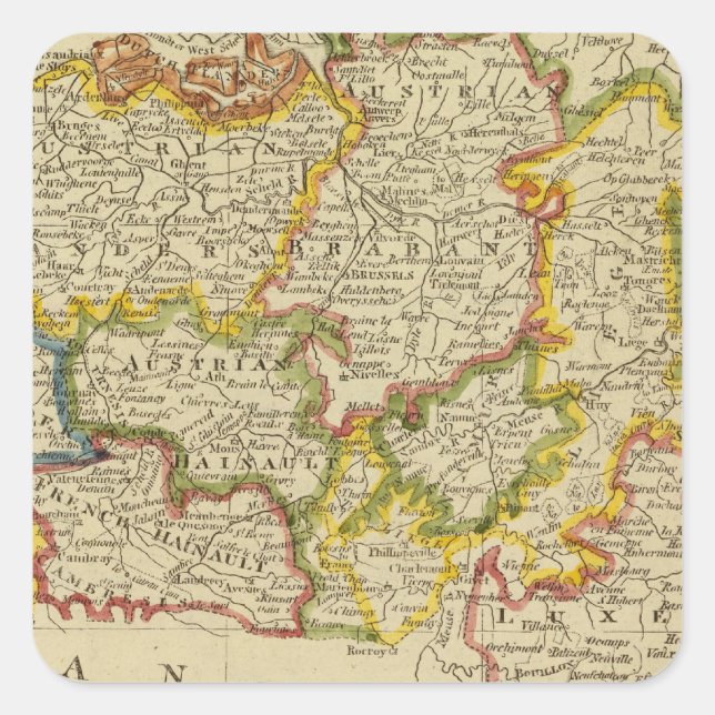 Niederlande 2 quadratischer aufkleber (Vorderseite)