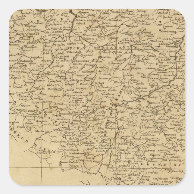Niederlande 6 quadratischer aufkleber (Vorderseite)