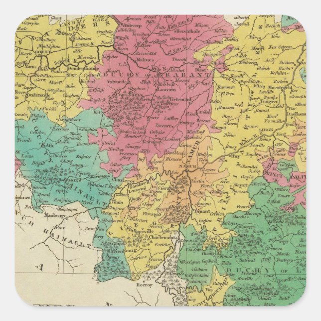 Niederlande 6 quadratischer aufkleber (Vorderseite)