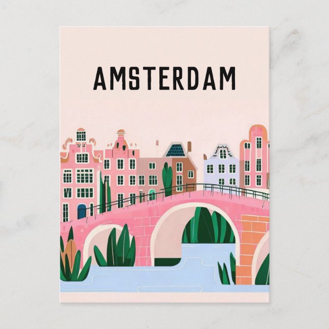 Niederlande Amsterdam Postkarte (Vorderseite)