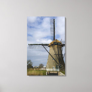 Niederlande (auch Holland genannt), Kinderdijk. 19 Leinwanddruck