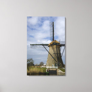 Niederlande (auch Holland), Kinderdijk. 19 Leinwanddruck