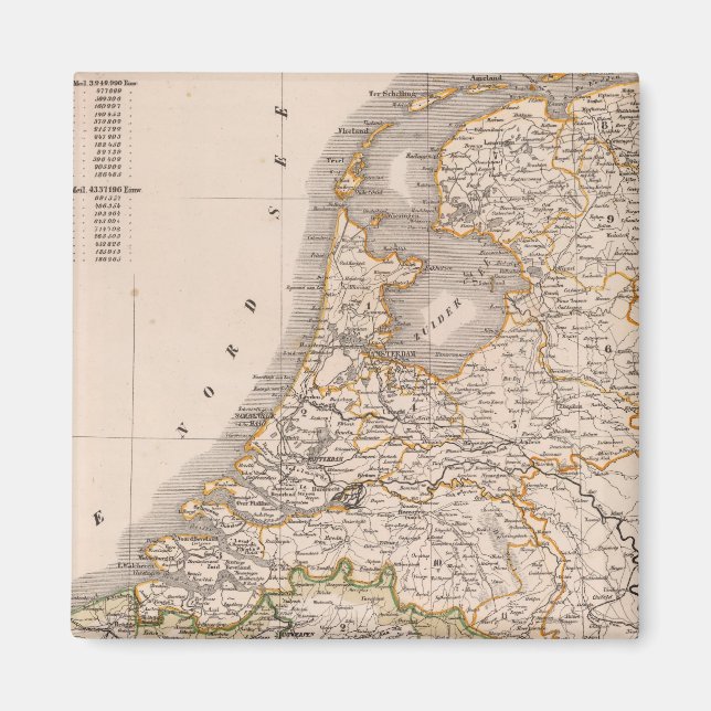 Niederlande, Belgien Magnet (Vorne)