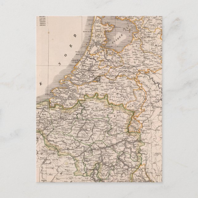 Niederlande, Belgien Postkarte (Vorderseite)