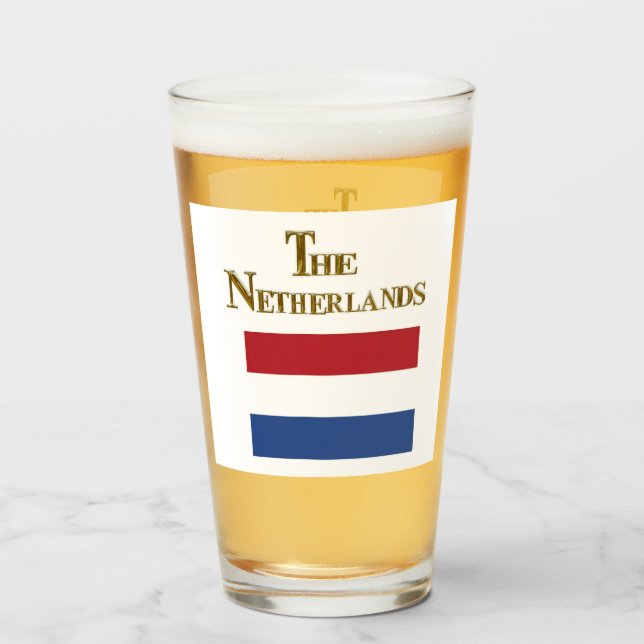 NIEDERLANDE BIERGLAS GLAS (Vorne (Gefüllt))