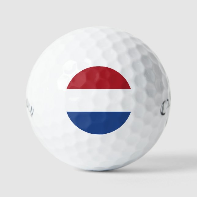 Niederlande Flag css gbcnt Golfball (Vorderseite)