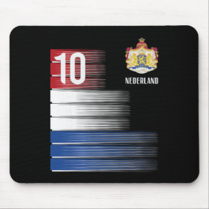 Niederlande Flagge 10 Niederländisch Orange Fußbal Mousepad