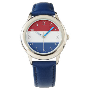 Niederlande-Flagge Armbanduhr