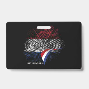 Niederlande-Flagge Ausweis