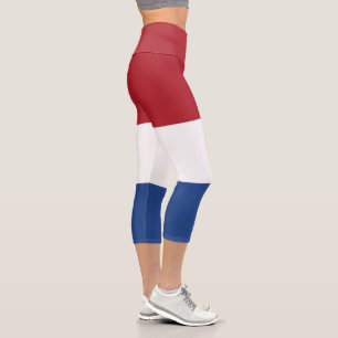 Niederlande-Flagge Capri Leggings