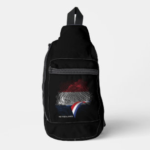 Niederlande-Flagge Crossbody Bag
