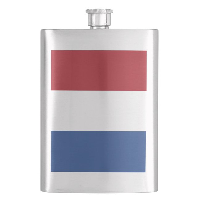 Niederlande-Flagge Flachmann (Vorderseite)