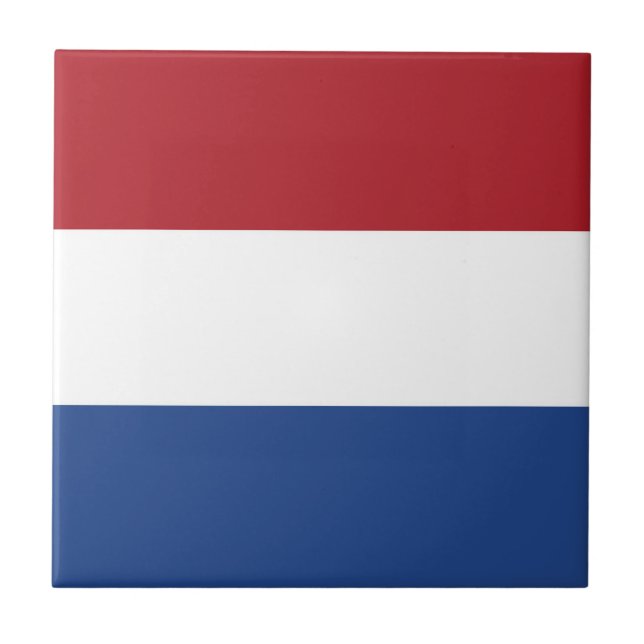 Niederlande-Flagge Fliese (Vorderseite)