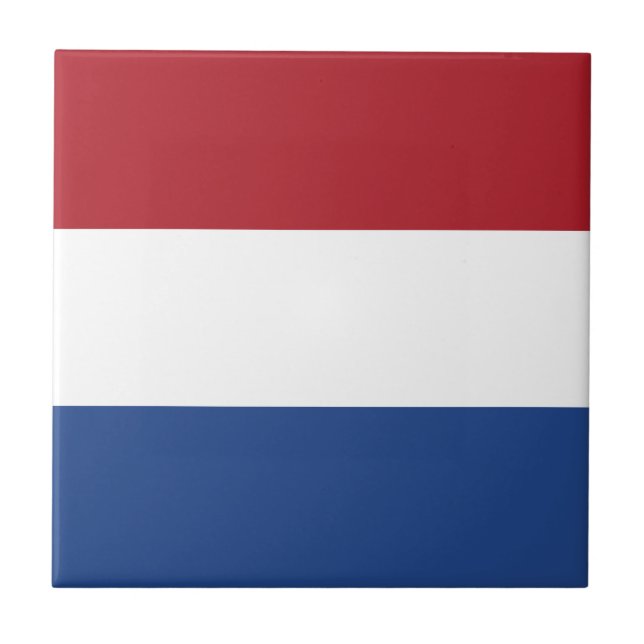 Niederlande-Flagge Fliese (Vorderseite)