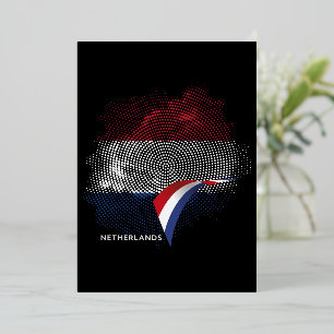 Niederlande-Flagge Folieneinladung