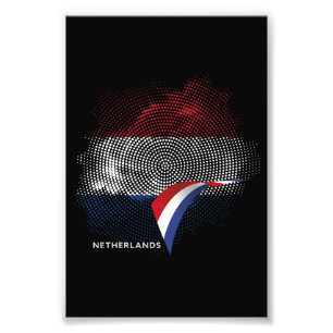 Niederlande-Flagge Fotodruck