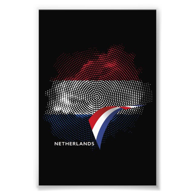 Niederlande-Flagge Fotodruck (Vorne)