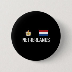 Niederlande-Flagge Fußbyll-Fußball-Fan Männer Frau Button