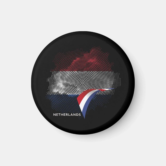 Niederlande-Flagge Magnet (Vorne)