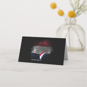 Niederlande-Flagge Platzkarte