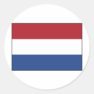 Niederlande-Flagge Runder Aufkleber