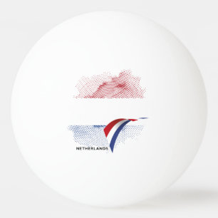 Niederlande-Flagge Tischtennisball