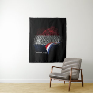 Niederlande-Flagge Wandteppich