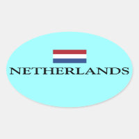 Niederlande Flaggenoval Sticker Nederland Vlag Ova