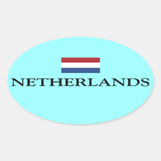 Niederlande Flaggenoval Sticker Nederland Vlag Ova