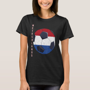 Niederlande Fußball Ball Niederländische Flagge Fu T-Shirt