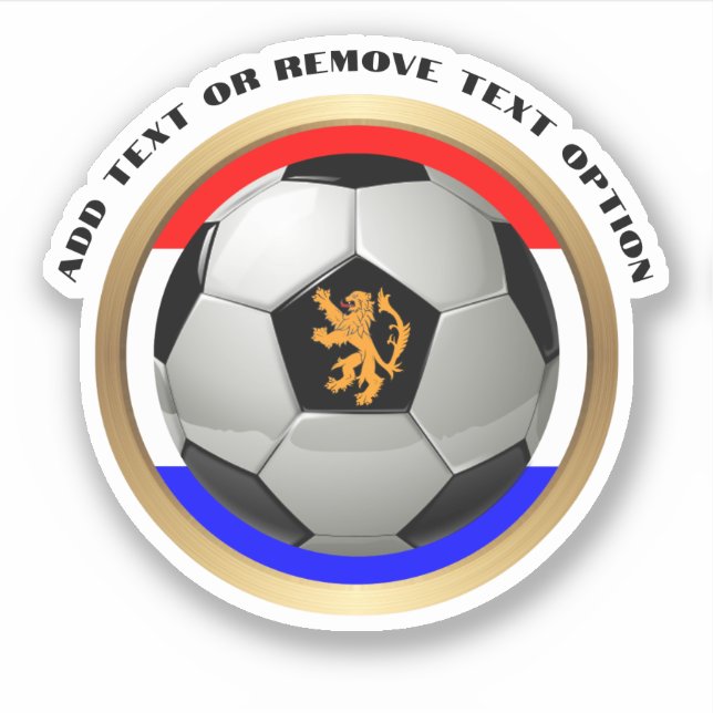Niederlande Fußball Ball Sports Aufkleber (Vorderseite)